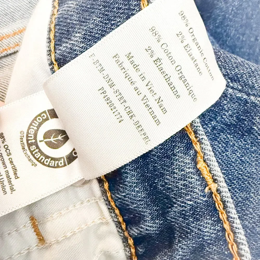 Everlane The Original Cheeky Jean Zip Fly Straight Leg Denim Size 32 Short - Picture 8 of 9